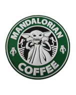 MANDALORIAN COFFEE PVC MORALE PATCH
