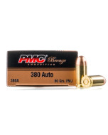 PMC Bronze .380 ACP Handgun Ammo - 90 Grain | FMJ |