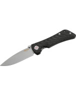 Southern Grind Spider Monkey 3.25" Satin Drop Point Folding Blade - Carbon Fiber Handle