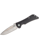 Southern Grind Bad Monkey 4" Satin Drop Point Folding Blade - Black G10 Handle