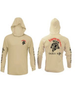 Tackle Shit Adult Xtreme-Tek Long Sleeve Hood-Sand