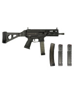 GRAND POWER Stribog SP9A3 9mm Delayed Roller BlowBack Threaded Barrel - 3 Curved Magazines