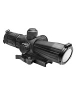 Srt Series 4X32 Rubber Compact With Red Laser/Blue Ill./Mil-Dot/Green Lens/Quick Release