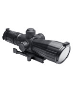 Srt Series 3-9X42 Rubber Compact With Red Laser/Blue Ill./P4 Sniper/Green Lens/Quick Release