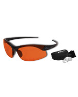 Sharp Edge Thin Temple 2 Lens Kit – ST Matte Blk Frame / Clear, Tiger's Eye Lenses