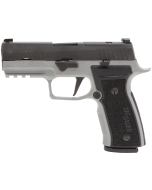 Sig Sauer P320 AXG Carry Frame 9mm Luger 10+1, 3.90" Black Steel Barrel, Black Nitron Optic Ready/Serrated Stainless Steel Slide, Stainless Steel Frame w/Beavertail & Picatinny Rail, Black AXG G-10 Grip