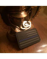 Thin Blue Line American Flag PVC Stealth