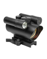 Red Dot Sight/Built-In Green Laser-Led Flashlight/Quick Release Weaver Mount