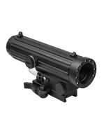 Lio Scope - 4 X 34mm With White & Red Navigation Led Lights/ Quick Release Mount/ Black
