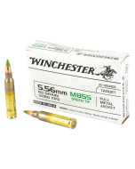 Winchester USA 5.56x45mm NATO 62gr FMJ Green Tip 20rd Box